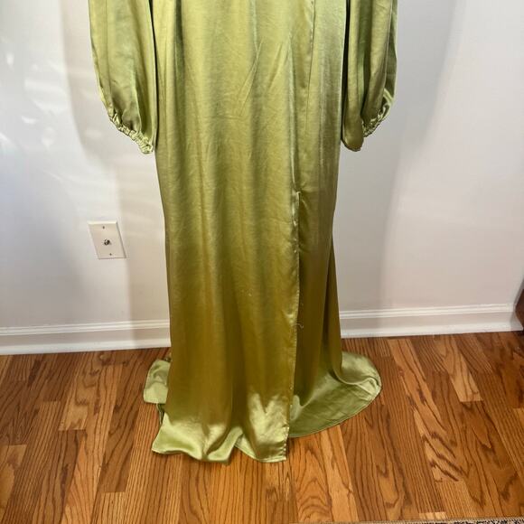 ELLIATT Revolve Kai Maxi Dress Women L Green Formal Wedding Guest Gown Timeless - Picture 7 of 16